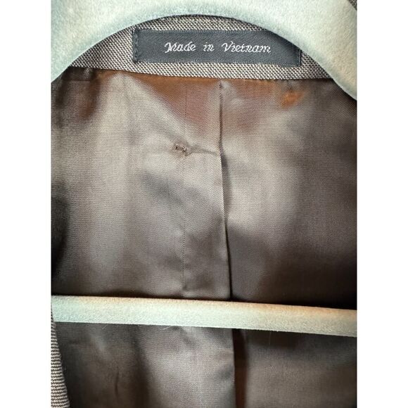 VAN HEUSEN light brown 100% wool mens classic career jacket blazer size 42S - Picture 12 of 12